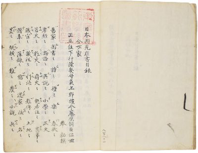 日本国見在書目録　1冊