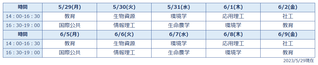 schedule