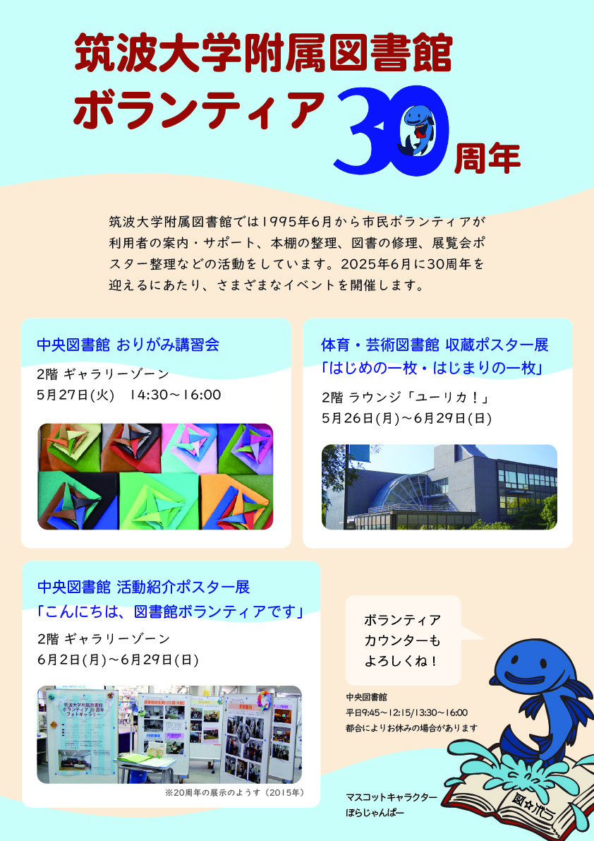 ボランティア30周年ポスター