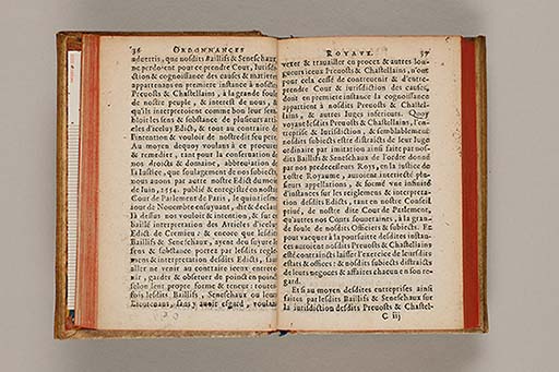 Ordonnances royaux sur le fait de la iustice et authorité d'icelle.