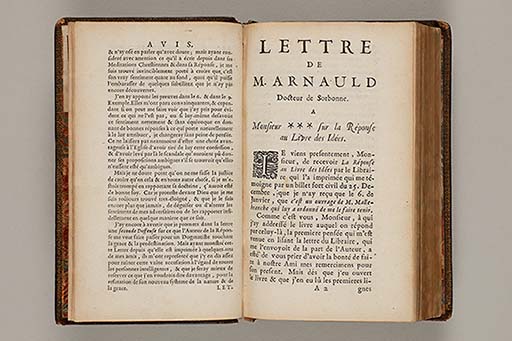 Deffense de Mr. Arnauld docteur de Sorbonne, contre la reponse au livre des vrayes et des fausses idées.