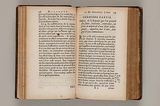 Deffense de Mr. Arnauld docteur de Sorbonne, contre la reponse au livre des vrayes et des fausses idées.