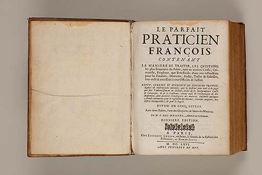 Le parfait praticien françois / par M.F. Des-Maisons. Derniere edition.