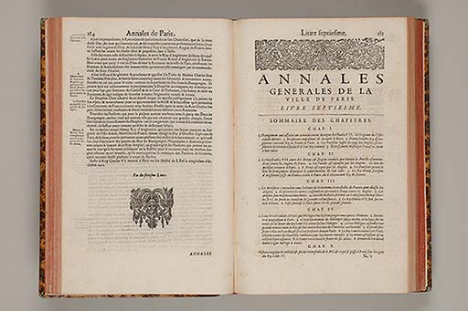 Les annales generales de la ville de Paris, representant tout ce que l'histoire a peu remarquer de ce qui s'est passé de plus memorable en icelle,  depuis sa premiere fondation, jusques à present ... 